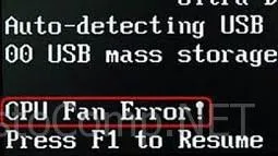 Грешка вентилатора на процесора грешка, как да се определи