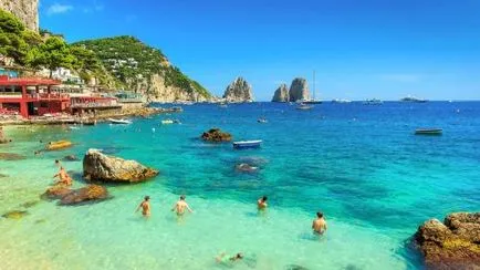 Остров Капри - какво да се види и прави в Капри в Италия карта, забележителности
