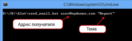 Изпращането на съобщения по електронната поща от командния ред, с помощта на полезност