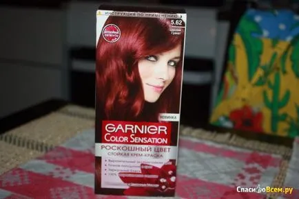 Преглед за боя за коса Garnier цвят сенсейшън кралски гранати, за да убие косата си в продължение на 1