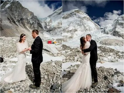 Lenyűgöző esküvői Mount Everest - a világ érdekes