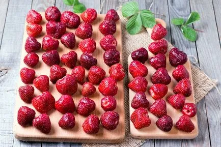 Cum să înghețe căpșuni cu pas cu pas fotografii