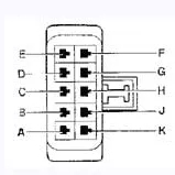 pinout conector opel