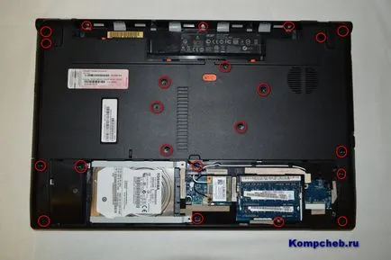 Демонтаж Acer Aspire v3 и почистване след една година на работа