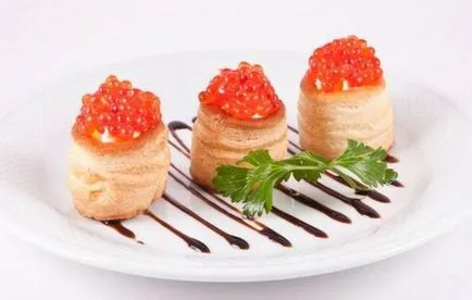 tartlets Rețete cu caviar, secrete selectarea ingredientelor și adăugarea