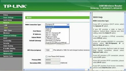 Router TP-Link TL WR340G és beállítás