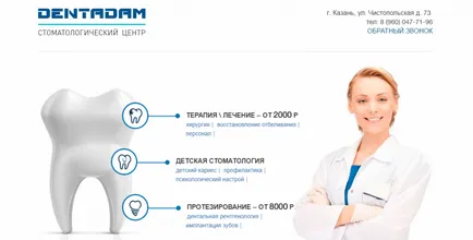 Șablon WordPress temă stomatologie, implanturi, winlanding