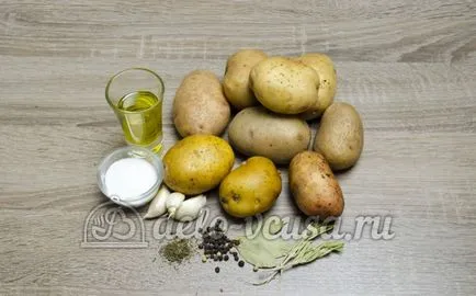 Multivarka картофи в рецептата със снимка