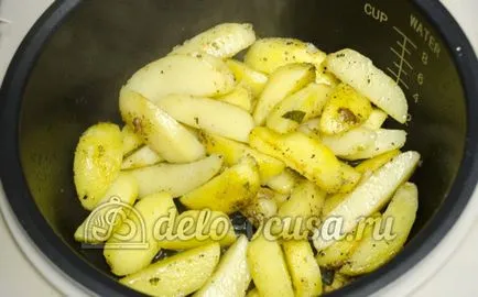 Multivarka картофи в рецептата със снимка