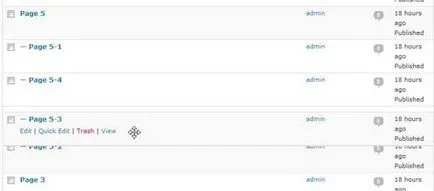 Egyszerű lapsorrend, hogyan kell változtatni a lapok sorrendjét wordpress segítségével drag - csepp