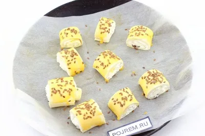 Puffs със сирене - стъпка по стъпка рецепта за това как да се готви със снимки