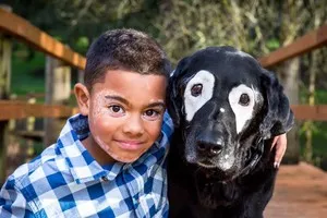 Dog segített a fiú egy szokatlan kinézetű szeretni magad - nő s nap