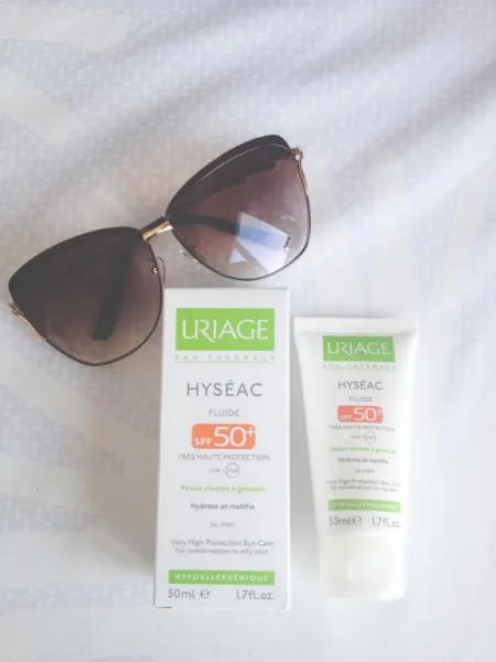 Слънцезащитен крем за лице SPF Fluid 50 в поредица от hyseac Uriage - ревюта, снимки и цена
