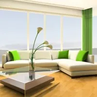 Modern függönyök a nappali fotó lehetőségek