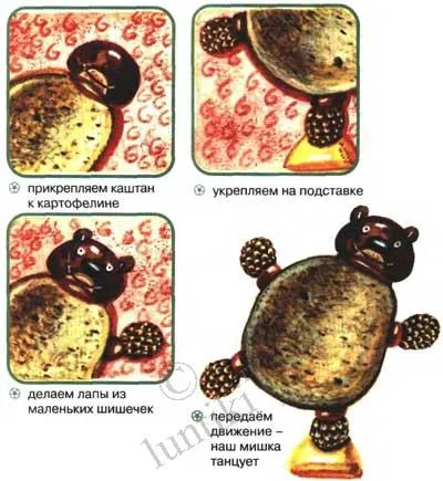 Az idős férfi kezét Lesovichok