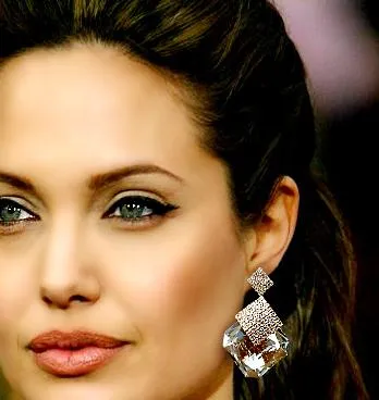 Стил и красота - Преглед на шикозни обеци като Анджелина Джоли, блясък лукс