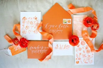 Сватба в оранжево - забавни закачливи цветове
