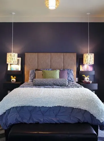 Лампи над леглото, дизайна на спалнята