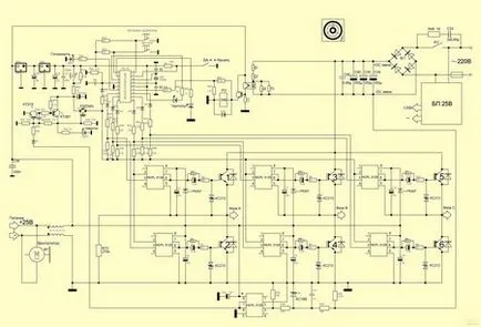 Schema invertor pentru motoare trifazate - invenția