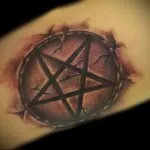 Pentagram татуировка значение, смисъл, история и снимки