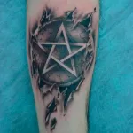 Pentagram tetoválás jelenti fotók és vázlatok