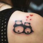 tatuaj Panda pentru bărbați și femei - schițe, fotografii sensul