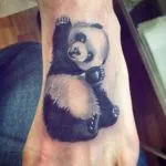 tatuaj Panda pentru bărbați și femei - schițe, fotografii sensul