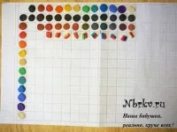 Таблица смесване на цветовете глина