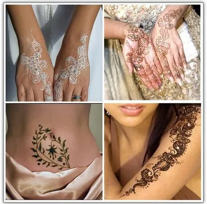 Henna tetoválás divat trend a modern menyasszony, fiesta - része a nyaralás!