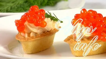 Tartlets с червен хайвер рецепти със снимки