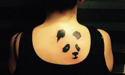 tatuaj Panda pentru bărbați și femei - schițe, fotografii sensul