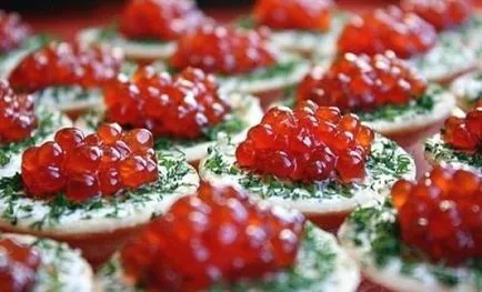 Tartlets kaviárral - egy recept egy fotó