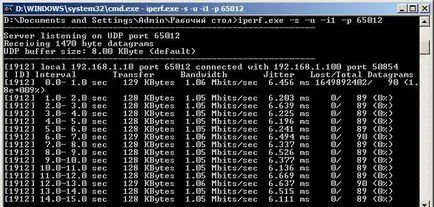 Tesztelés iperf hálózati sebesség