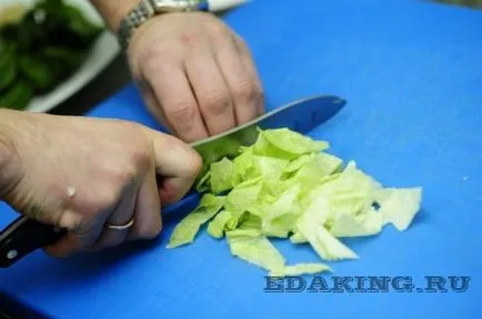 Salata de pui cald, cu fasole verde, reteta cu fotografie