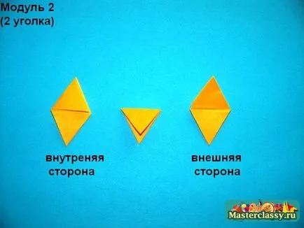 Triunghiulare Modulul Kusudama