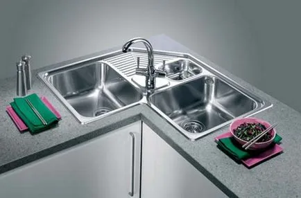 Sarok szekrény mosására konyha, hogyan lehet a saját kezét, javítási és design a konyhában kezével