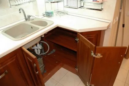 cabinet de colț pentru bucătărie de spălat modul de a face propriile mâini, repararea și proiectarea bucătărie cu mâinile