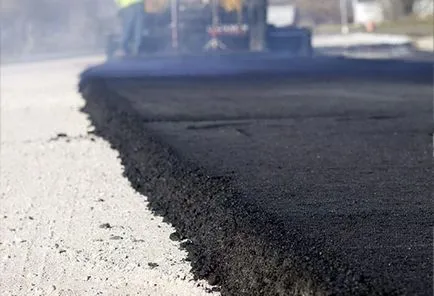 Fektetése aszfalt beton alap