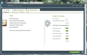 Instalarea ce serverul Zend (apache) pe ferestre