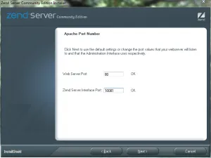 Instalarea ce serverul Zend (apache) pe ferestre