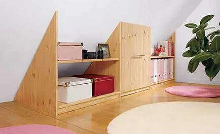 Opțiuni de mobilier pentru mansardă cu exemple foto, sfaturi privind alegerea mobilier pentru camera copilului, pentru