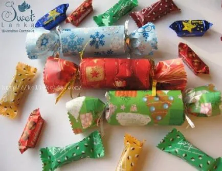 Candy hack a karácsonyfa - hogyan édességet ki a papír az ünnepi dekoráció
