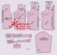 bluză de model „clasic cu un arc,“ 40-62, un model de bluze, veste, corsete, magazin pentru modele