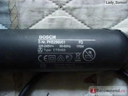 изправяне на коса Bosch phs2560 - «верен приятел и другар