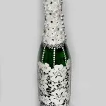Ólomüveg festés palack - Kaleidoszkóp dekoráció