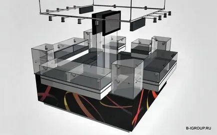 Showcases insula - capacitățile de format mare