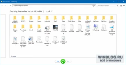 Restaurarea fișierelor folosind „fișierele de istorie“ în Windows 10