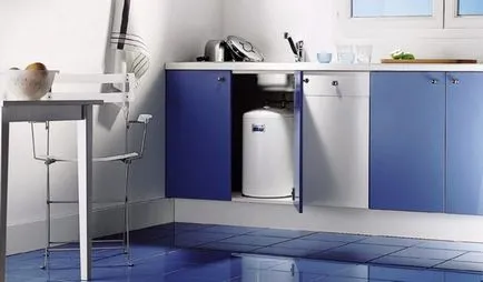 Vízmelegítő mosogató alá kell választani, és hogyan kell telepíteni, javítási és design a konyhában kezével