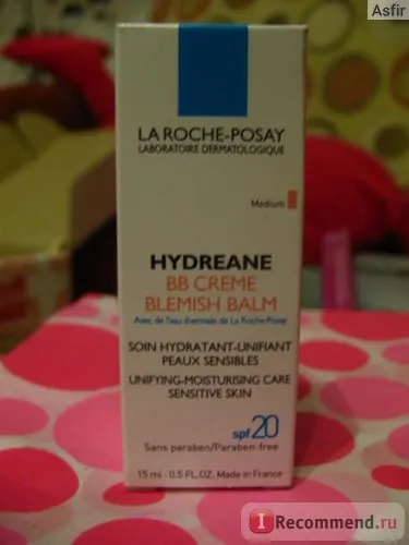 crema Cc La Roche Posay hydreane - crema hidratanta BB pentru piele sensibila - „invizibil