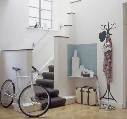 Kerékpár tároló a lakásban lehetőségek áttekintése a fotó, álom ház